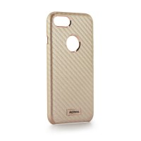 Твърд гръб iPhone 7 Carbone  Remax Gold